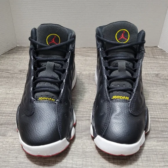 Jordan 13 Kids Shoes Black Red White Size 13.5C - Picture 2 of 7